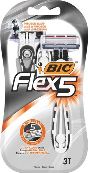 BiC Flex 5 5-ostrzowa maszynka do golenia 3 sztuki