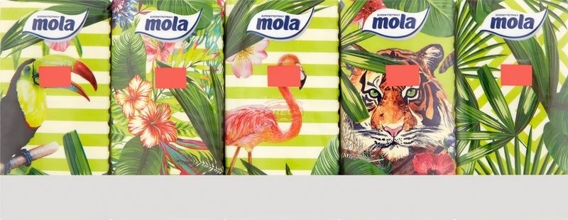 Mola Chusteczki higieniczne 3 warstwowe 10 x 10 sztuk