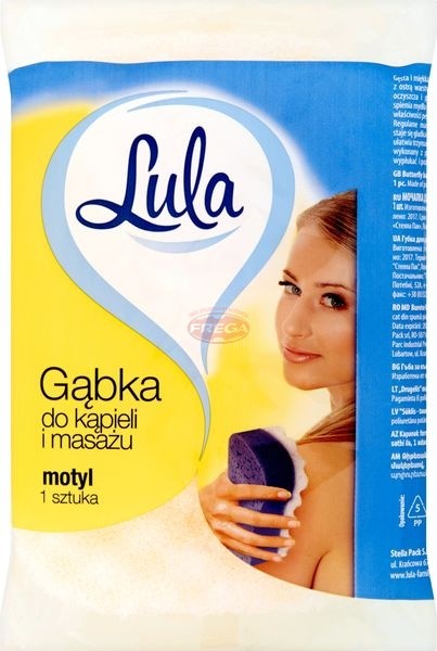 Lula gąbka do kąpieli i masażu motyl 1 szt