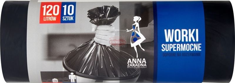 Anna Zaradna worki na śmieci 120 l supermocne 10 szt.