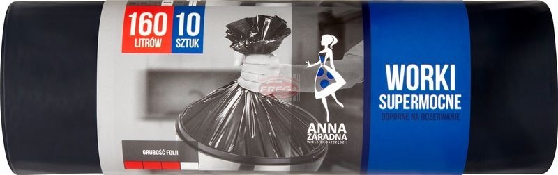 Anna Zaradna worki na śmieci 160 l supermocne 10 szt.