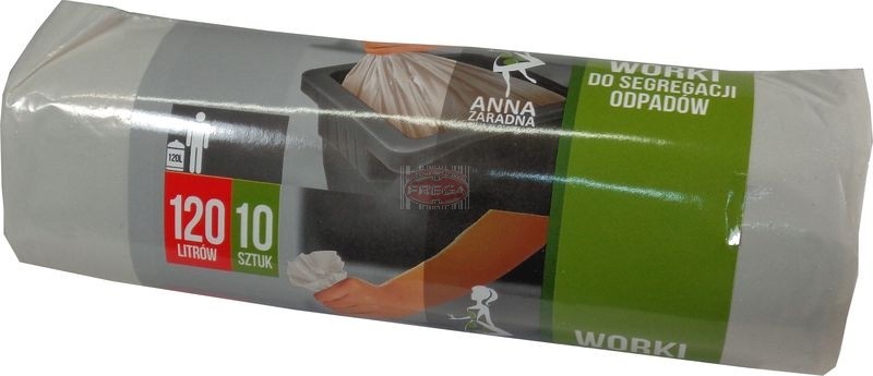 Anna Zaradna worki do segregacji odpadów Uniwersalne 120l Białe 10szt.