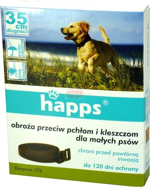 Happs obroża przeciw pchłom i kleszczom dla małych psów