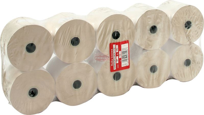 Rolki kasowe do kas fiskalnych 57 mm x 25 mb 10 szt.