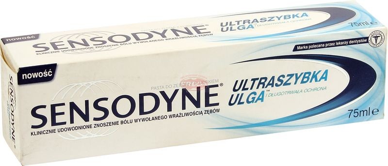 Sensodyne pasta do zębów ultraszybka ulga 75 ml