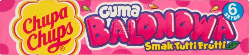 Chupa Chups Guma balonowa o smaku tutti frutti 27.6 g (6 sztuk)