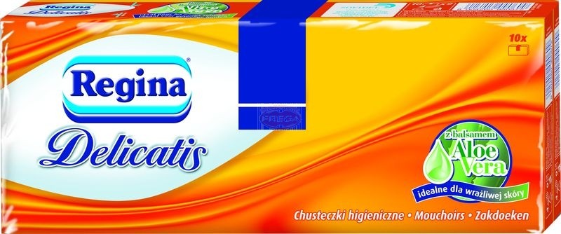 Regina chusteczki higieniczne z wyciagiem z aloesu 9 x 10 szt