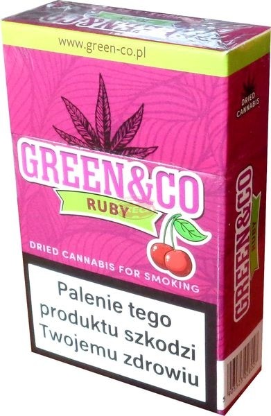 Pre rolss Green&CO susz ziołowy CBD Ruby 20 szt 35,00 zł