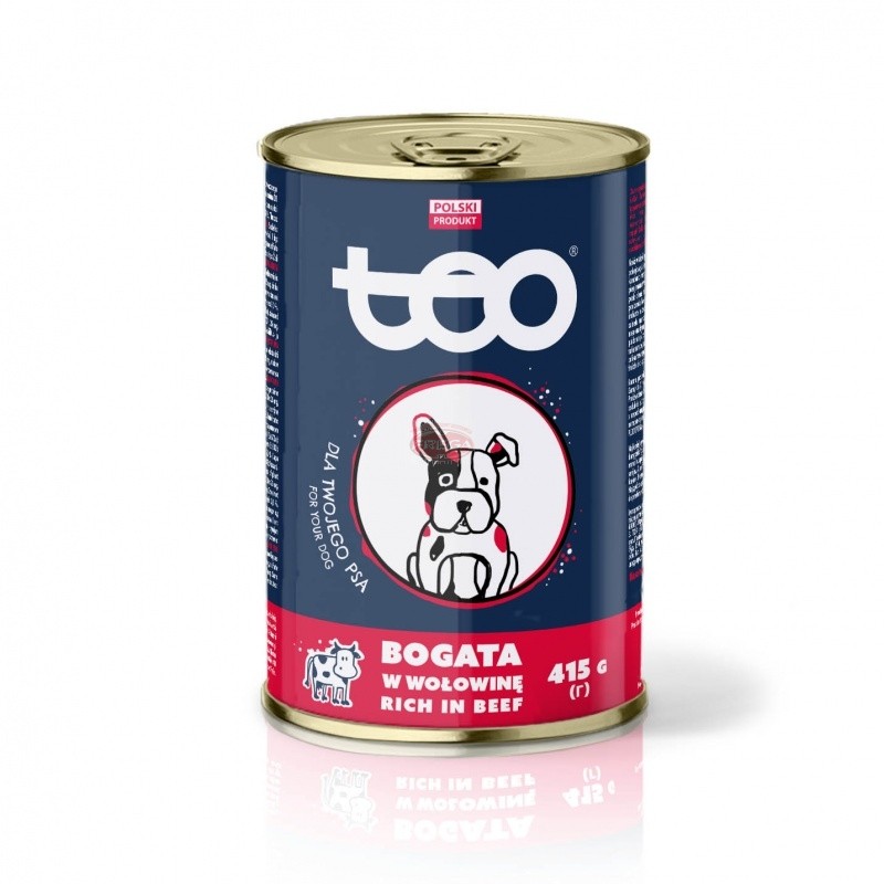 Teo karma dla psa bogactwo mięsa z wołowiną 415 g