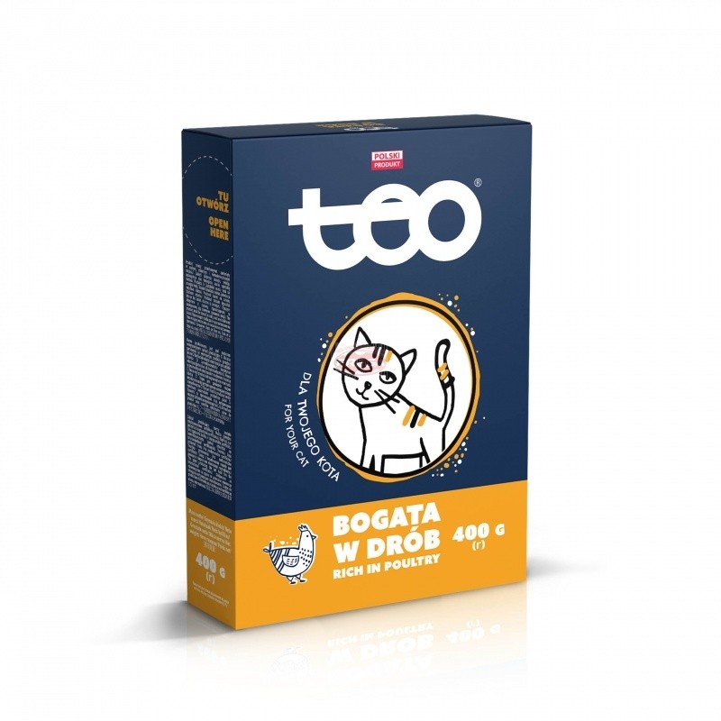 Teo sucha karma dla kota drób 400 g