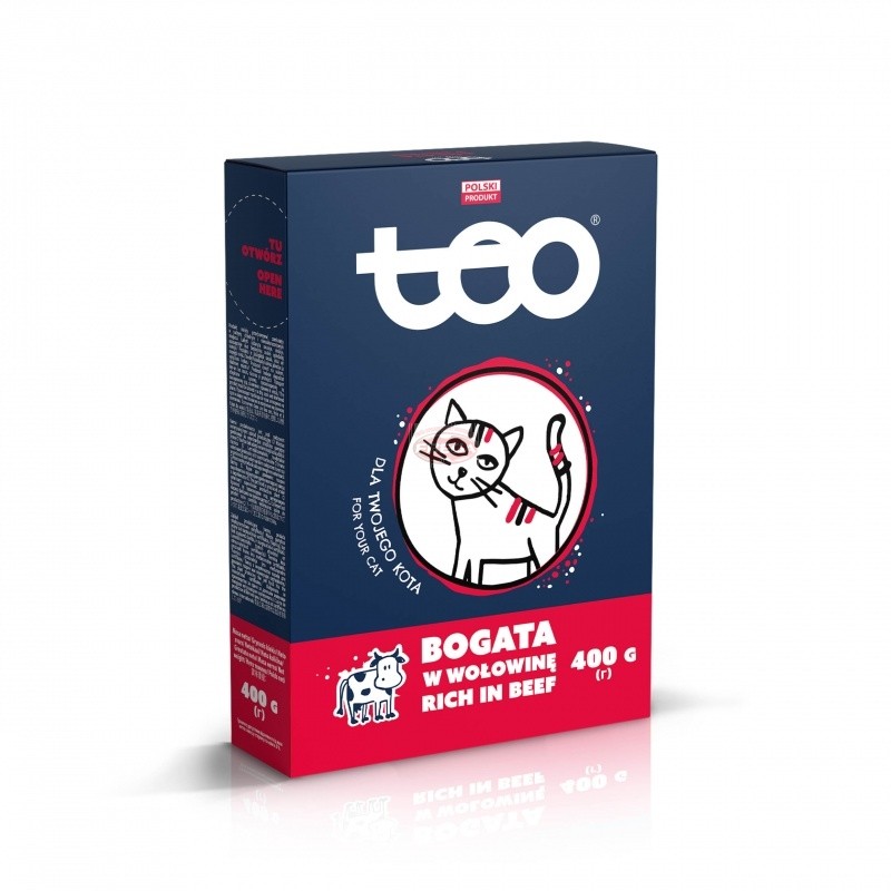 Teo sucha karma dla kota wołowina 400 g