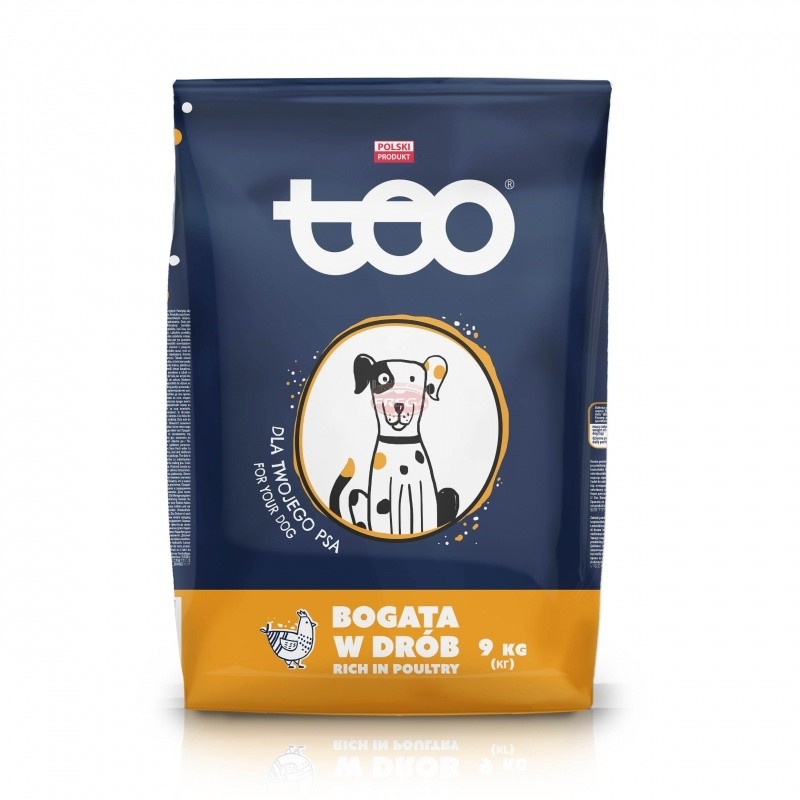 Teo karma sucha dla psa z drobiem 9 kg