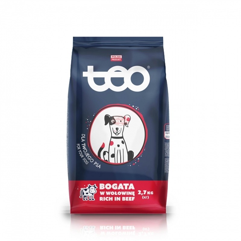 Teo karma sucha dla psa z wołowiną 2.7 kg