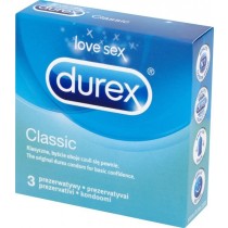 Durex Classic Prezerwatywy 3 sztuki