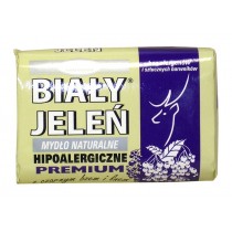 Biały Jeleń mydło w kostce Czarny Bez Len 100 g