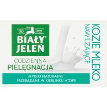 Biały Jeleń mydło w kostce Kozie Mleko Len 100 g