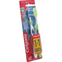 Colgate 360 szczoteczka do zębów soft 1+1 gratis