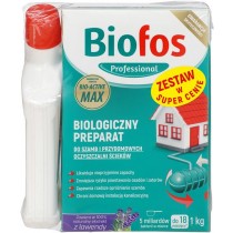 Biofos biologiczny preparat do szamb i przydomowych oczyszczalni ścieków 1 kg + Biofos wc żel bio 500 ml