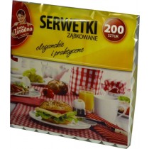 Anna Zaradna serwetki ząbkowane 15 x 15 cm białe 200 szt.