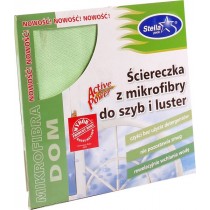 Stella ściereczka mikrofibry do szyb i luster 30 x 40 cm 1 szt.