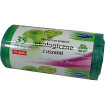 Stella worki na śmieci ekologiczne z uszami 35L 15 szt
