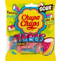 Chupa Chups Mini Tubes Kwaśne żelki o smaku owocowym 90 g