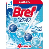 Bref WC Power Aktiv Zawieszka myjąco-zapachowa do muszli WC morska bryza 50 g