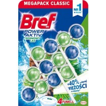 Bref WC Power Aktiv Zawieszka myjąco-zapachowa do muszli WC sosnowy las 3 x 50 g