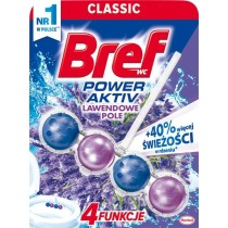 Bref WC Power Aktiv Zawieszka myjąco-zapachowa do muszli WC lawendowe pole 50 g