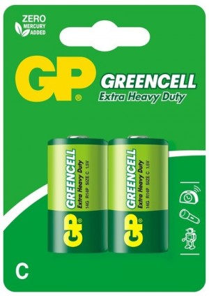 GP baterie R14 C Greencell 2 szt.