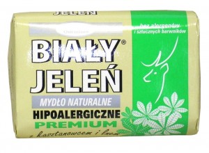 Biały Jeleń mydło w kostce Kasztanowiec Len 100 g