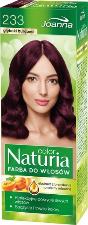 Joanna Naturia farba do włosów 233 głęboki burgund
