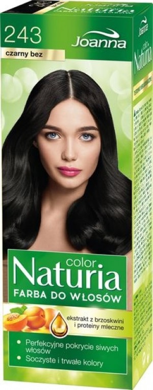 Joanna Naturia farba do włosów 243 czarny bez