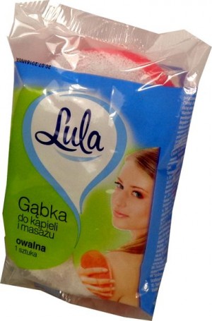 Lula gąbka do kąpieli i masażu owalna 1 szt