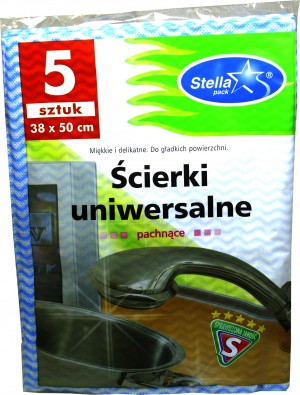 Stella ścierki uniwersalne 38 x 50 cm 5 szt.