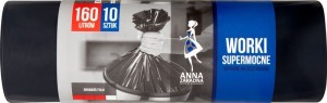 Anna Zaradna worki na śmieci 160 l supermocne 10 szt.