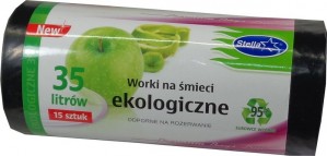Stella worki na śmieci 35 l ekologiczne 15 szt.
