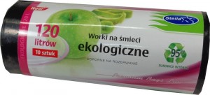 Stella worki na śmieci 120 l ekologiczne 10 szt.