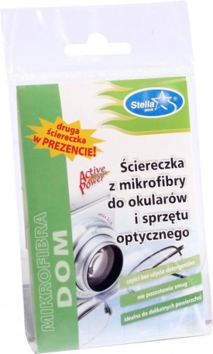 Stella ściereczka mikrofibry do okularów 16 x 18 cm 1 szt.