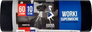 Anna Zaradna worki na śmieci 60 l supermocne 10 szt.