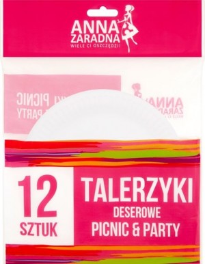 Anna Zaradna Picnic & Party Talerzyki deserowe 12 sztuk