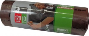 Anna Zaradna worki do segregacji odpadów 120l Bio Organiczne 10szt.