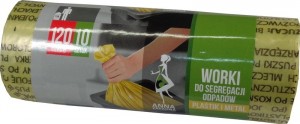 Anna Zaradna worki do segregacji odpadów 120l Plastik i Metal 10szt.