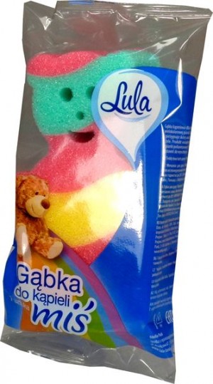 Lula gąbka do kąpieli miś 1 szt