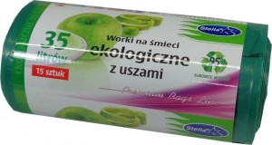 Stella worki na śmieci ekologiczne z uszami 35L 15 szt