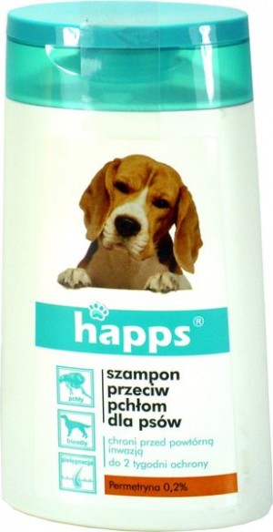 Happs szampon przeciw pchłom dla psów 150ml
