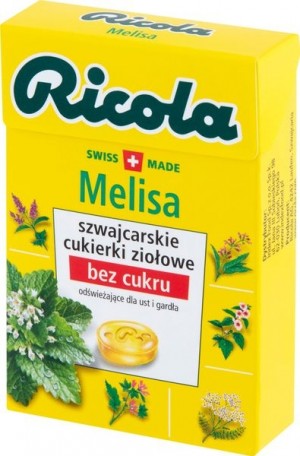Ricola Szwajcarskie cukierki ziołowe melisa 27,5 g