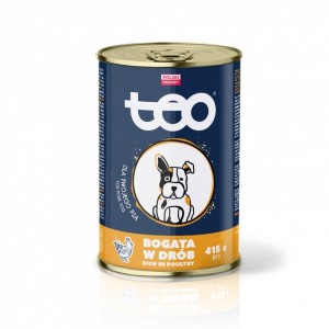 Teo karma dla psa bogactwo mięsa z drobiem 415 g